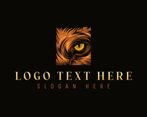 Leo - Wild Lion Eye logo design