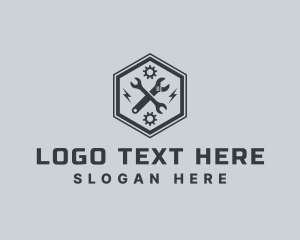 Wrench - Industrial Mechanic Tools logo design