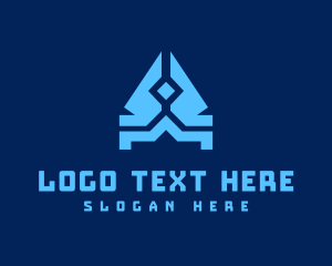 Aw - Abstract Symbol Technology logo design
