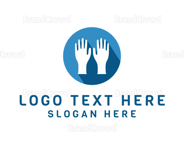 Hand Rubber Gloves Logo