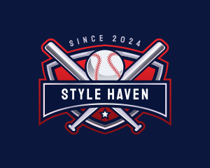 Baseball Sports League Logo