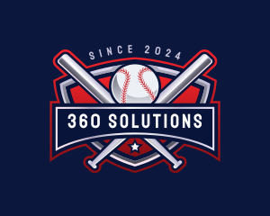 Baseball Sports League logo design