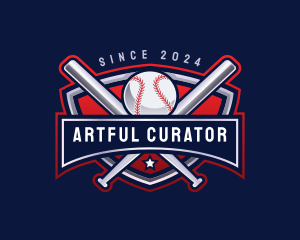 Baseball Sports League logo design