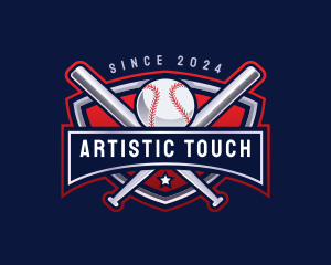 Baseball Sports League logo design