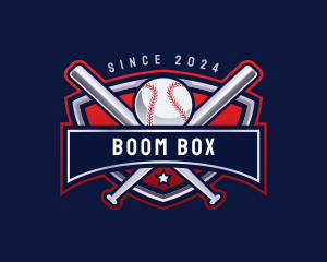 Baseball Sports League logo design