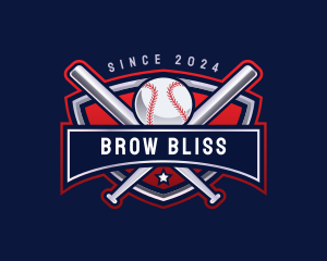 Baseball Sports League logo design