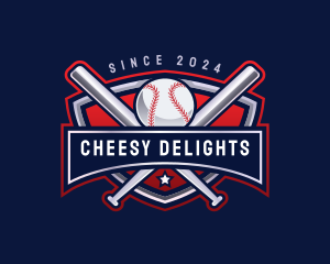 Baseball Sports League logo design