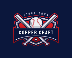 Baseball Sports League logo design