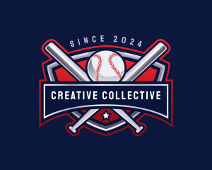 Baseball Sports League logo design