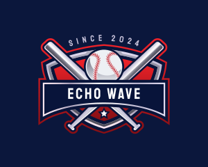 Baseball Sports League logo design