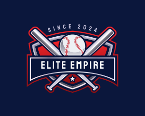 Baseball Sports League logo design