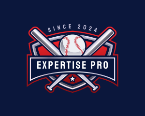 Baseball Sports League logo design