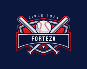 Baseball Sports League logo design