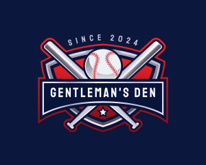 Baseball Sports League logo design