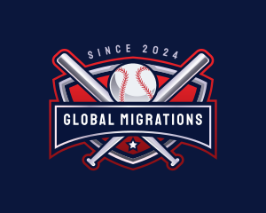 Baseball Sports League logo design