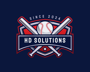 Baseball Sports League logo design