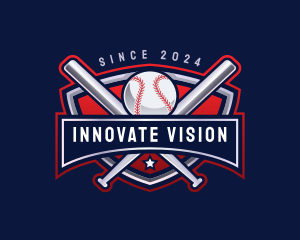 Baseball Sports League logo design