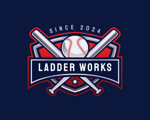 Baseball Sports League logo design