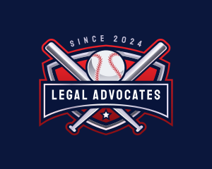 Baseball Sports League logo design