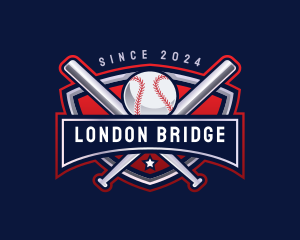 Baseball Sports League logo design