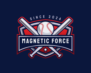 Baseball Sports League logo design