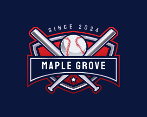 Baseball Sports League logo design