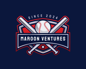 Baseball Sports League logo design