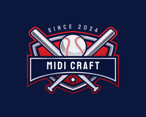 Baseball Sports League logo design