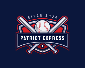 Baseball Sports League logo design