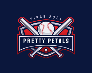 Baseball Sports League logo design