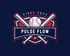 Baseball Sports League logo design