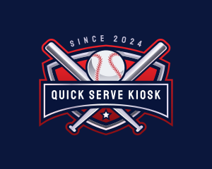 Baseball Sports League logo design