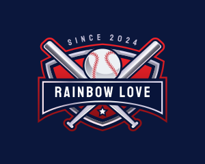 Baseball Sports League logo design