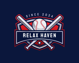 Baseball Sports League logo design