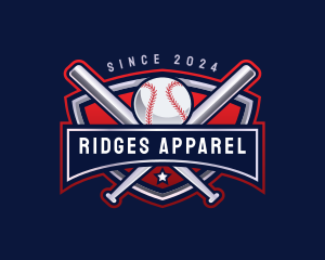 Baseball Sports League logo design