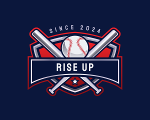 Baseball Sports League logo design