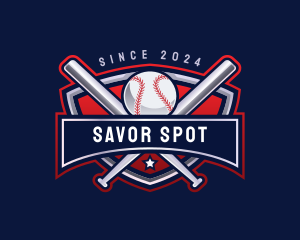 Baseball Sports League logo design