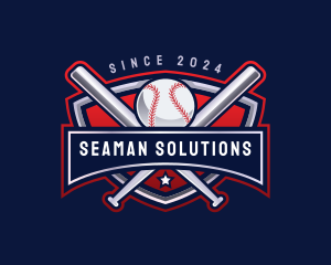 Baseball Sports League logo design