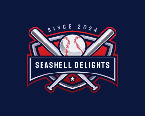 Baseball Sports League logo design