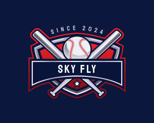 Baseball Sports League logo design