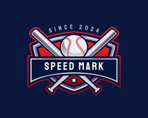 Baseball Sports League logo design