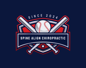 Baseball Sports League logo design