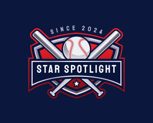 Baseball Sports League logo design