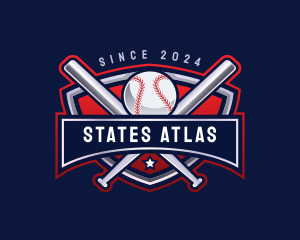 Baseball Sports League logo design