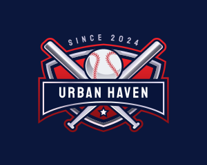 Baseball Sports League logo design