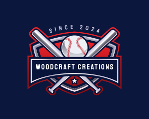 Baseball Sports League logo design