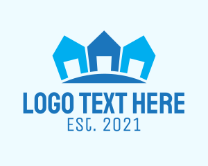 Blue Subdivision Residence  logo design