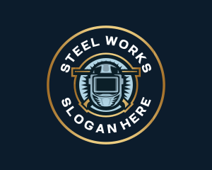 Industrial Welder Fabrication logo design