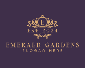 Floral Wedding Event logo design