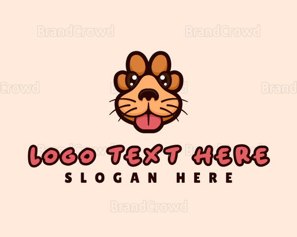 Dog Paw Puppy Logo